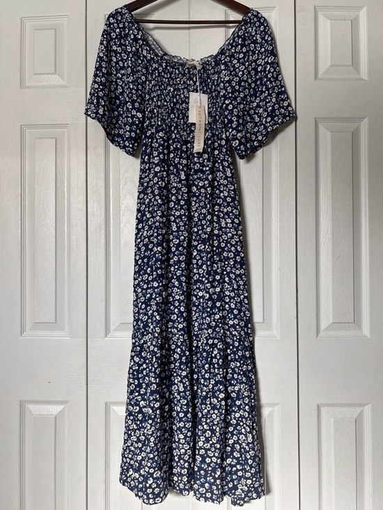 saltwater LUXE Dresses & Skirts - NWT Saltwater Luxe Blue & White Baltic Floral Tiered Skirt Maxi Dress Size Small